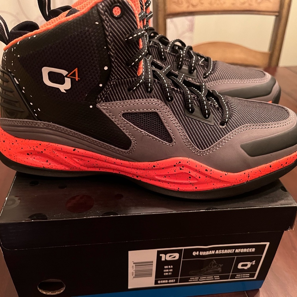 Q4  Athletic Shoes - Black and Orange